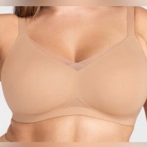 Honeylove Size 2X Sand Nude Beige Wireless CrossOver Bra Slimming Lifting